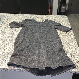 XS Adrienne Vittadini Thick Grey Sweater Dress